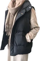 ONE UMB(ワン アンブ) ベスト レディース アウトドア 軽量 アウター 薄手 ジャケット( ブラック,  M)