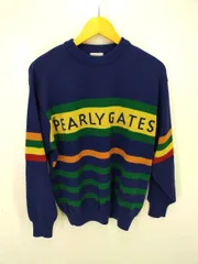 パーリーゲイツ PEARLY GATES マルチボーダーニット メンズ  IVのサムネイル