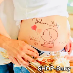 ロゴピンク　マタニティシール　マタニティフォトシール