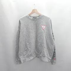 ◇ ⊂ GUESS ゲス 長袖 トレーナー サイズS グレー レディース E  【1503050005562】