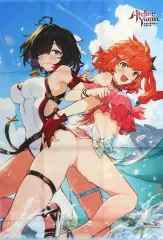 【中古】タペストリー [単品] ユミア＆アイラ(描き下ろしイラスト) A1タペストリー 「PS5/PS4/Switch/PCソフト ユミアのアトリエ ～追憶の錬金術士と幻創の地～ スペシャルコレクションボックス」 同梱特典
