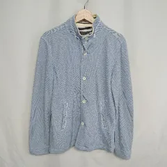 ◇ ⊇ MEN'S BIGI 長袖 ポロシャツ サイズ4 ライトブルー ホワイト メンズ E  【1409240040859】のサムネイル