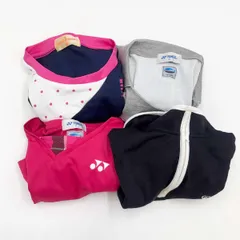 [4点セット] ゴーセン ゴーセン ヨネックス	ゲームシャツ プラシャツ M レディース GOSEN テニス バドミントンウェア