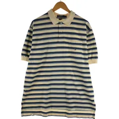 古着 ラルフローレン Ralph Lauren POLO by Ralph Lauren マルチボーダー 半袖 ポロシャツ メンズXL相当/eaa525473