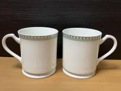 TIFFANY&Co. ティファニー プラチナ ブルー バンド ペア マグカップ