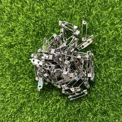 ブローチピン 貼り付けピン シルバー約 25mm 50個セット