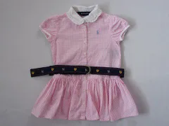 ラルフローレン ralph lauren アウトレット 子供服 女の子 約 80cm ベビー服 半袖 ワンピース ピンク ギンガム チェック スモールポニー 春 夏 ★3 ガールズ 女児 キッズ ベビー 【中古】 ユーズド リサイクル こども