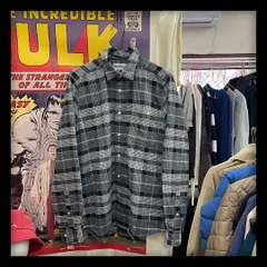 美品 Barbour バブアー チェックネル シャツ Sサイズ グレー