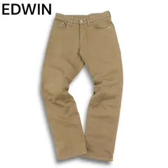 EDWIN エドウィン FW503 秋冬 ストレッチ 防風 防寒 裏起毛★ デニム パンツ ジーンズ Sz.31 メンズ 日本製 ベージュ