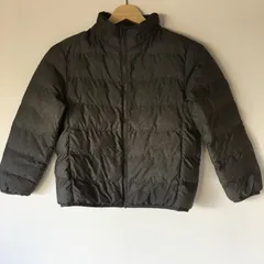 ユニクロ ライトウォームパデットパーカ グレー 130cm 2611205509260011