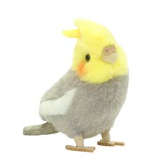 【迅速発送】吉徳 ことりのね オカメインコ ぬいぐるみ グレー 180097