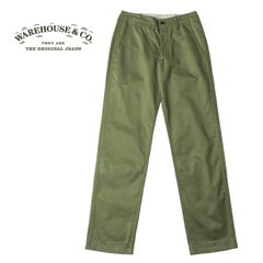 WAREHOUSE ウエアハウス パンツ Lot 1082 “CHINOES” ウエポン 1082-GRN(24SS)