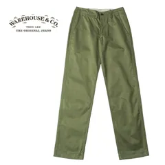 新品 未洗い ウェアハウス チノ カーキ W32 WAREHOUSE[ウエアハウス] チノパン 1216 M-41 TYPE U.S.ARMY