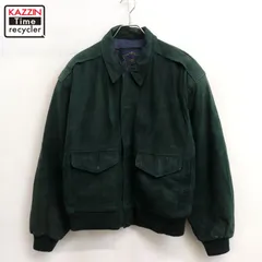 90s vintage スウェード A-2タイプ レザージャケット メンズ 表記Mサイズ