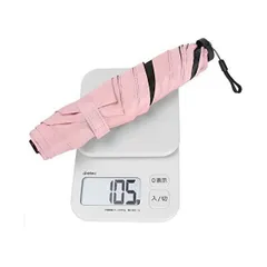 日傘 uvカット 100 遮光 折りたたみ 軽量99g 完全遮光 遮熱 超撥水 携帯便利 UVカット 耐風骨 晴雨兼用 (桜色)