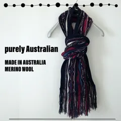 販売業者COOGI ニット マフラー WOOL100% Australia製 USED 小物