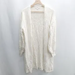◇ ⊇ B:MING by BEAMS ビーミングバイビームス ロング丈 長袖 カーディガン サイズONE アイボリー レディース E  【1410290009819】