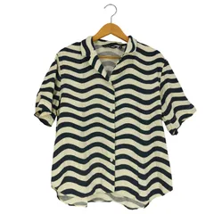 ユニクロ UNIQLO リネンブレンドオープンカラーシャツ  レディース JPN：XL 