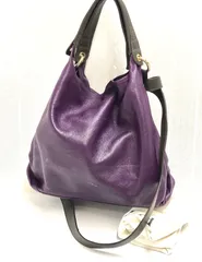 フルラ レザー ショルダーバッグ パープル×シルバー色系　FURLA 18698719