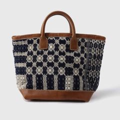 トートバッグ（TK-08BL）(1950年代アメリカのシャンブレーのレプリカ生地)【T.K GARMENT SUPPLY】