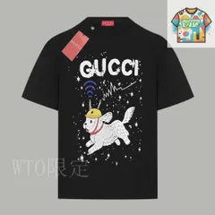 【今日特価】Gucci 限定アニマル ロゴ プリント T シャツ