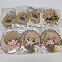 進撃の巨人 WIT STUDIO サシャ 缶バッジ ミニ額縁 ラバー