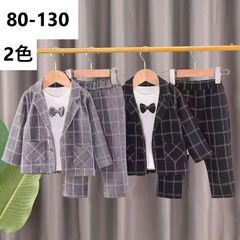 入学式 スーツ 男の子 3点セット ゆったり 子供スーツ キッズ 通学制服 入園 男の子 カジュアルスーツ 男の子服 男の子スーツい 子どもスーツ キッズセットアップ 受験 通学制服 フォーマル  卒園式 卒業式 七五三 KSFD014(2色80-130)