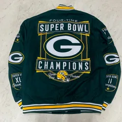 海外限定 NFL JHデザイン GB Packers グリーンベイ パッカーズ チャンピオンズ リバーシブル スタジャンのサムネイル