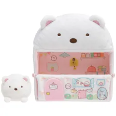 【新品・送料無料】すみっコぐらし ぬいぐるみ すみっコハウス (しろくまのてづくりぬいぐるみ) MX84201