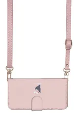 iPhone14Pro ケース 手帳型 アイフォン14 プロ スマホケース スマホショルダー レザー ストラップ サメ アザラシ 鮫 ジョーク ゆるい かわいい 調節可能 130cm  カラー04