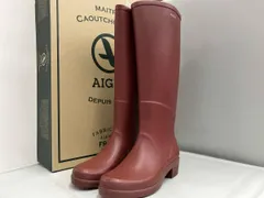 AIGLE ／ エーグル／ MISS JULIETTE A ／ ロングブーツ ／ サイズ23.0㎝ ／ レッド ／ 箱付き