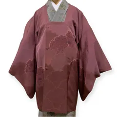 R-1218　和装コート　道行コート　裄69センチ　絹　レディース　着物用