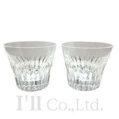【未使用品】Baccarat　バカラ　クリスタ　2022年　イヤータンブラー　2814889　クリスタルガラス　クリア　ブランド食器　西洋食器　テーブルウェア　コップ　ロックグラス　酒器　ペア　2客【中古】【74930】