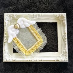 💛黄色💛チェキケース トレカケース天使の羽 デコケース
