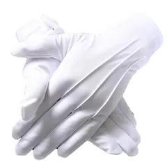 [Pile Stone] 礼装用 手袋 ３双セット ML 白 式典 フォーマル パレード用 ドライバー グローブ 司会 運転用 ホワイト 警備 吹奏楽団 ブラスバンド ドライブ 車掌 まとめ買い [３双セット ML]