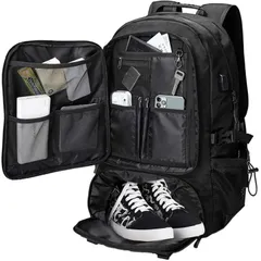 登山バッグ 防水 バックパック 65L 大容量 リュックサック 17インチPC ビジネスリュック 軽量 [shrradoo] 通勤 防災 旅行 釣り リュック ハイキング キャンプ アウトドアバッグ