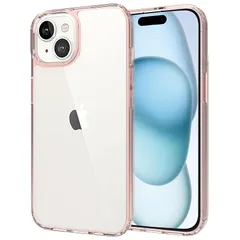 iPhone 15 ケース TPU+PC スマホケース iPhone ケース 15 黄ばみにくい 耐黄変 耐衝撃 米軍MIL規格 アイフォン 15 クリアバック PinLiSheng(ピンク, iPhone 15) 0
