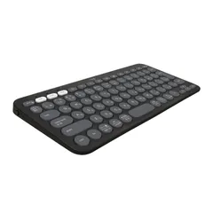ロジクール ワイヤレスキーボード PEBBLE KEYS 2 K380sGR 薄型 軽量 415g 小型 Bluetooth Logi Bolt ワイヤレス 無線 キーボード Easy-Switch 日本語配列 電池寿命36ケ月 Windows Mac iPaのサムネイル