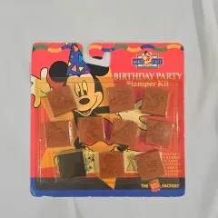 Disney(ディズニー) ミッキーマウス ミニー 冥王星 Birthday Party ヴィンテージ ルーバー スタンプ