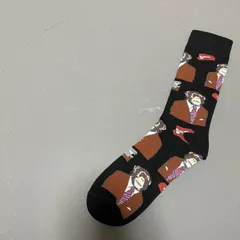 生き物シリーズ　チンパンジー柄靴下　〜スーツチンパンジー〜　メンズソックス