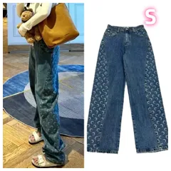 人気‼︎即完売品 【Marine Serre】 モノグラム ストレートデニム 人気‼︎即完売品 【Marine Serre】 モノグラム ストレートデニム