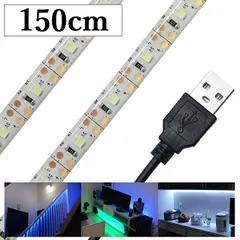LEDテープライト USB 1.5m 防水 イルミライト イルミネーション 白ベース 1本