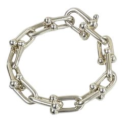 TIFFANY&CO. ティファニー ハードウェア ラージリンク ブレスレット シルバー925 腕周り約16cm 正規品 / 40064