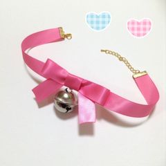 迷い猫チョーカー　ピーチピンク