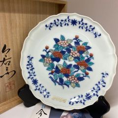 竹隆窯 九谷焼 北前船飾皿 真艫 骨董 北村隆中皿 飾り皿 絵皿 額皿