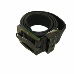 ディーゼル DIESEL ブラックレザーベルト メンズ 表記無 