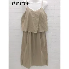 ◇ chocol raffine robe ショコラ フィネ ローブ キャミソール ロング ワンピース サイズF ベージュ レディース 【中古】 【1102110003403】のサムネイル