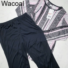 【新品タグ付き】Wacoal　ワコール　ルームウェア　パジャマ　L　BL　ブラック　プレゼント　ギフト