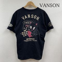 VANSON ヴァンソン Tシャツ 半袖 デビル トゥイーティー Tシャツ 半袖 刺繍 ロゴ バイカー アメカジ