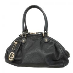 グッチ(Gucci) グッチ ハンドバッグ グッチシマ 223974 レザー ブラック シャンパンレディース